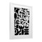 Stupell Industries Noir Contemporary Shapes Framed Print Under Glass, design by Ishita Banerjee